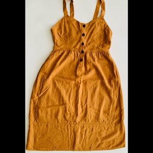 linen dress, with adjustable straps, size S